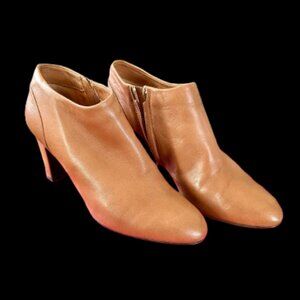 J Crew Cadogan Leather Ankle Boots 7.5 toffee Booties